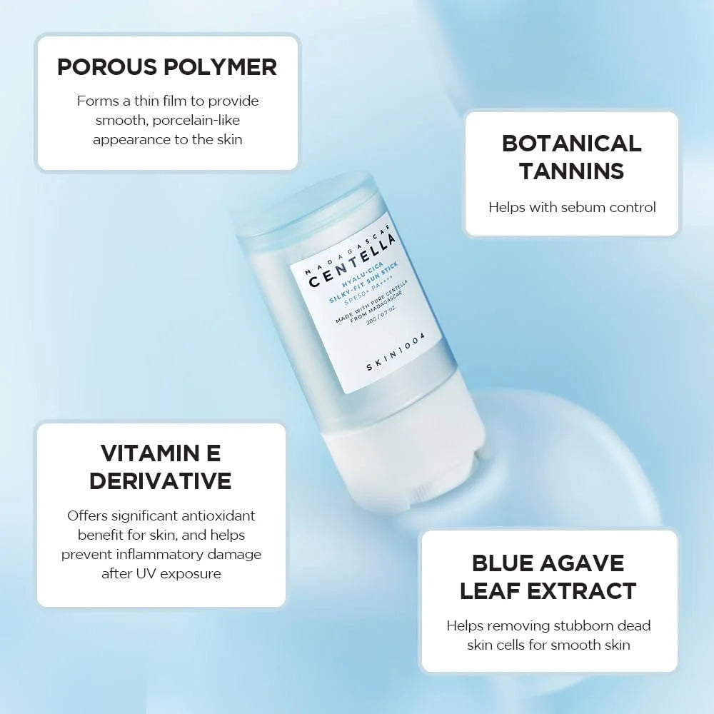 SKIN1004 Madagascar Centella Hyalu-Cica Silky-Fit Sun Stick SPF50+ PA++++ – 20g