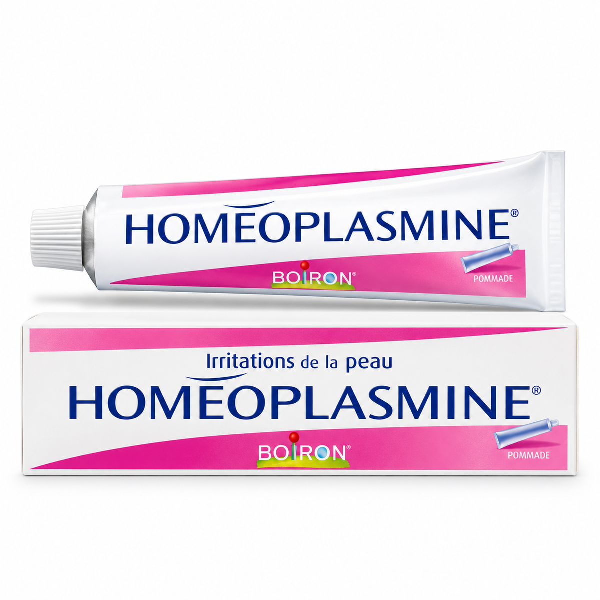 Boiron Homeoplasmine Ointment 40 g, Pack of 2 – Soothing Skin Care for Dry, Chapped & Irritated Skin, Lips & Nose