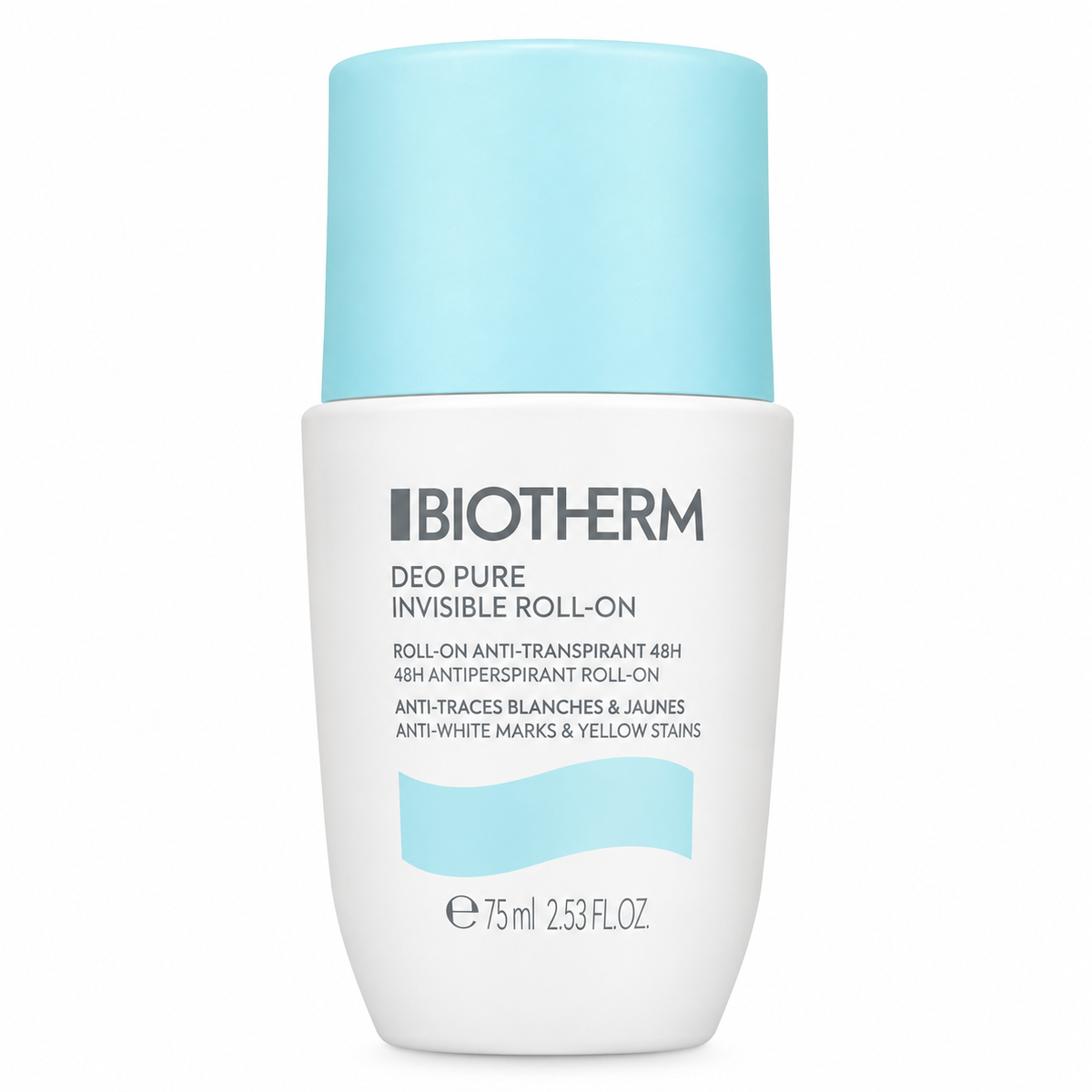 Biotherm Deo Pure 48H Antiperspirant Roll-On for Sensitive Skin – 75 ml
