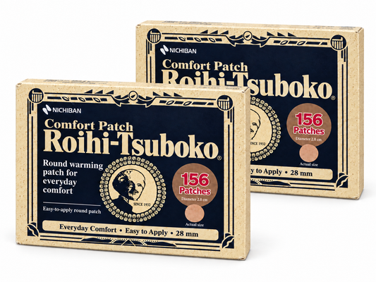 Nichiban Roihi-Tsuboko Comfort Patches, 156 Count, Pack of 2