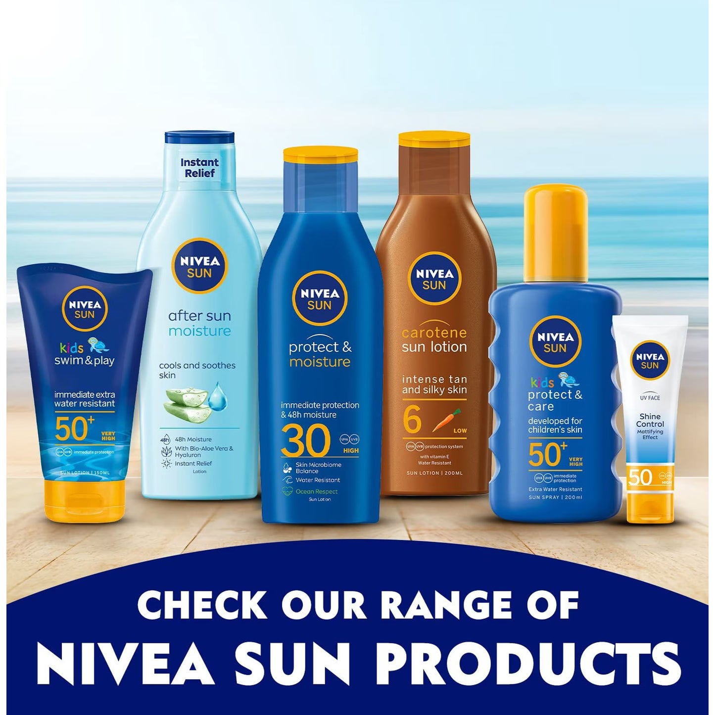 NIVEA SUN After Sun Moisture Lotion with Aloe Vera & Hyaluron, 200 mL