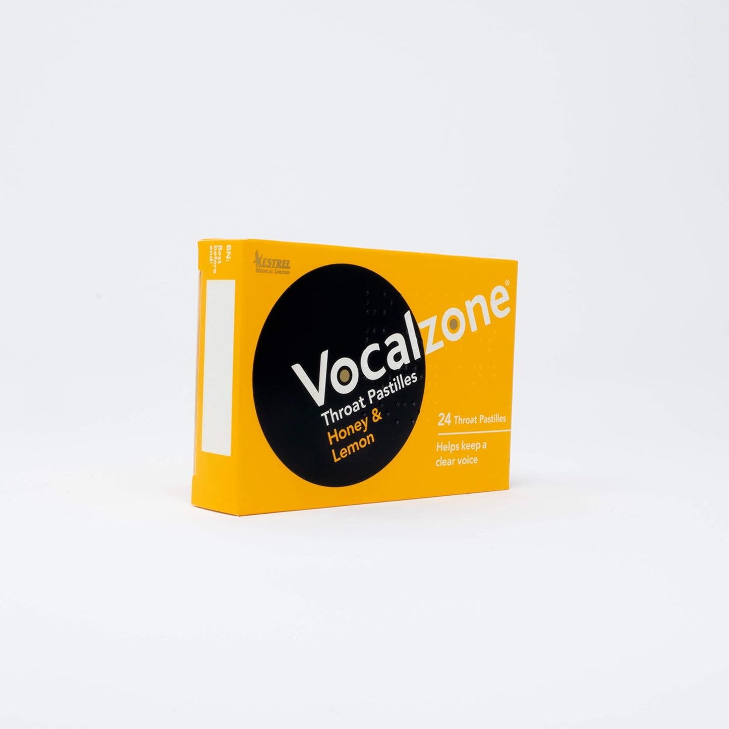 Vocalzone Honey & Lemon Throat Pastilles – 24 Lozenges