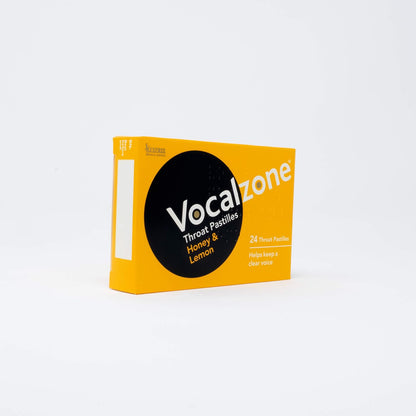 Vocalzone Honey & Lemon Throat Pastilles – 24 Lozenges