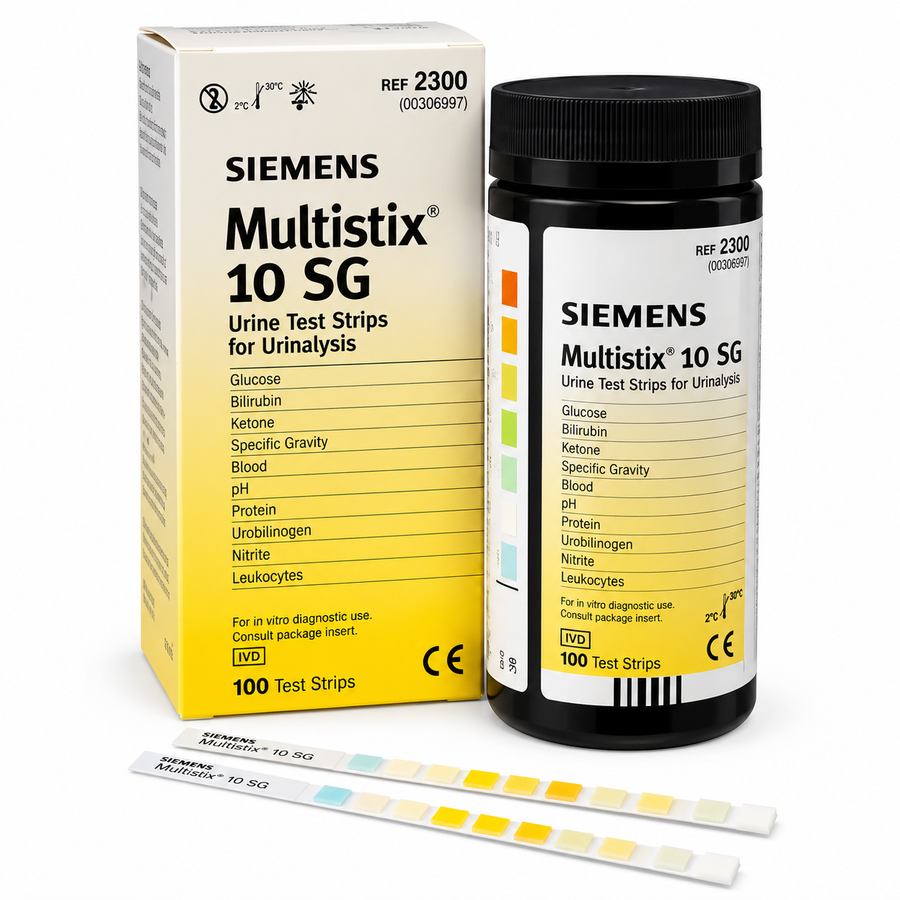 Siemens Multistix 10 SG Urinalysis Reagent Strips, 100 Count