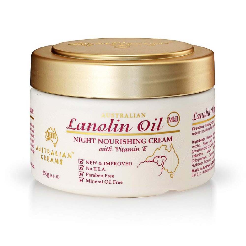 Australian Creams Lanolin Oil MkII Night Nourishing Cream, 250 g