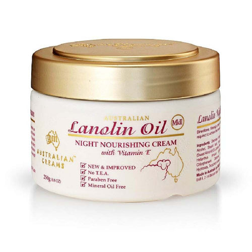 Australian Creams Lanolin Oil MkII Night Nourishing Cream, 250 g