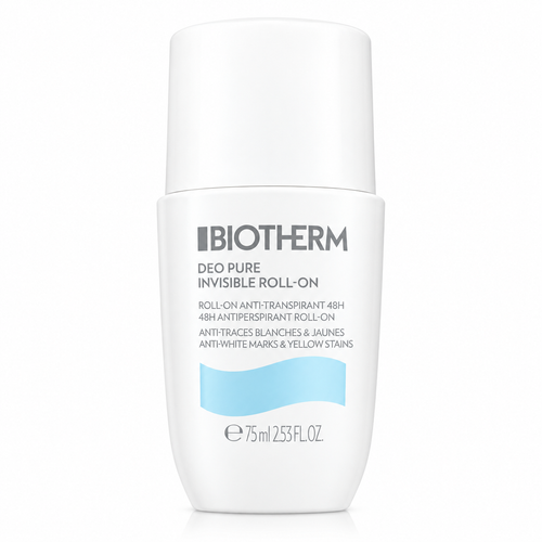 Biotherm Deo Pure Invisible 48H Antiperspirant Roll-On, Anti-Marks – 75 ml