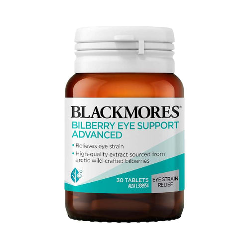 Blackmores Bilberry Eye Support Advanced Tablets, 30 Count