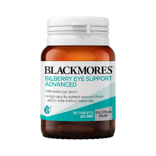 Blackmores Bilberry Eye Support Advanced Tablets, 30 Count