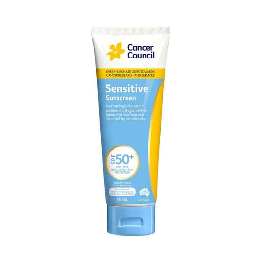 Cancer Council Sensitive Sunscreen SPF 50+, 110 mL