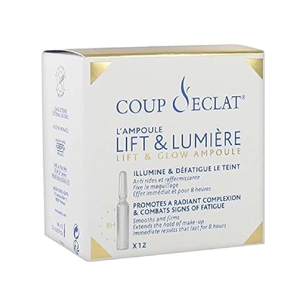 Coup d’Éclat Lift & Glow Facial Ampoules, 12 × 1 mL