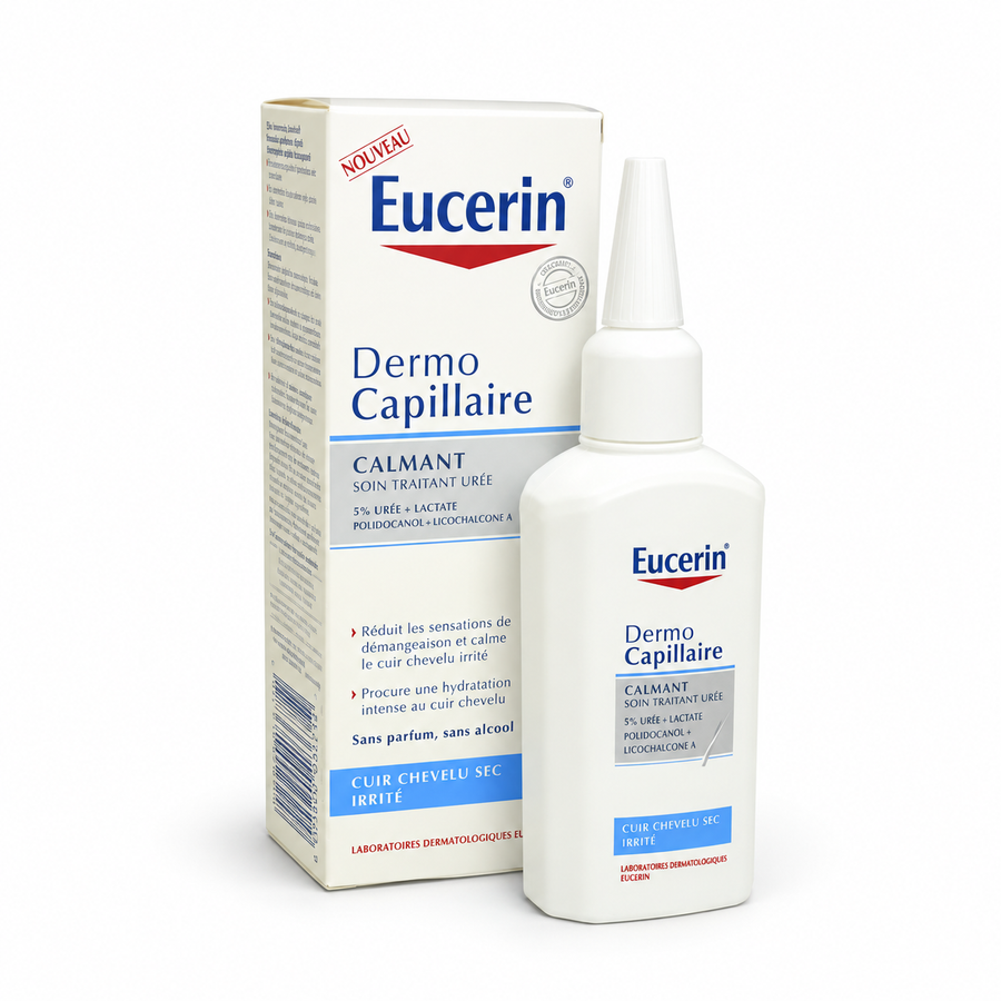Eucerin DermoCapillaire Calming Urea Scalp Treatment, 100 mL