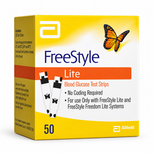 FreeStyle Lite Blood Glucose Test Strips, 50 Count