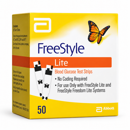 FreeStyle Lite Blood Glucose Test Strips, 50 Count