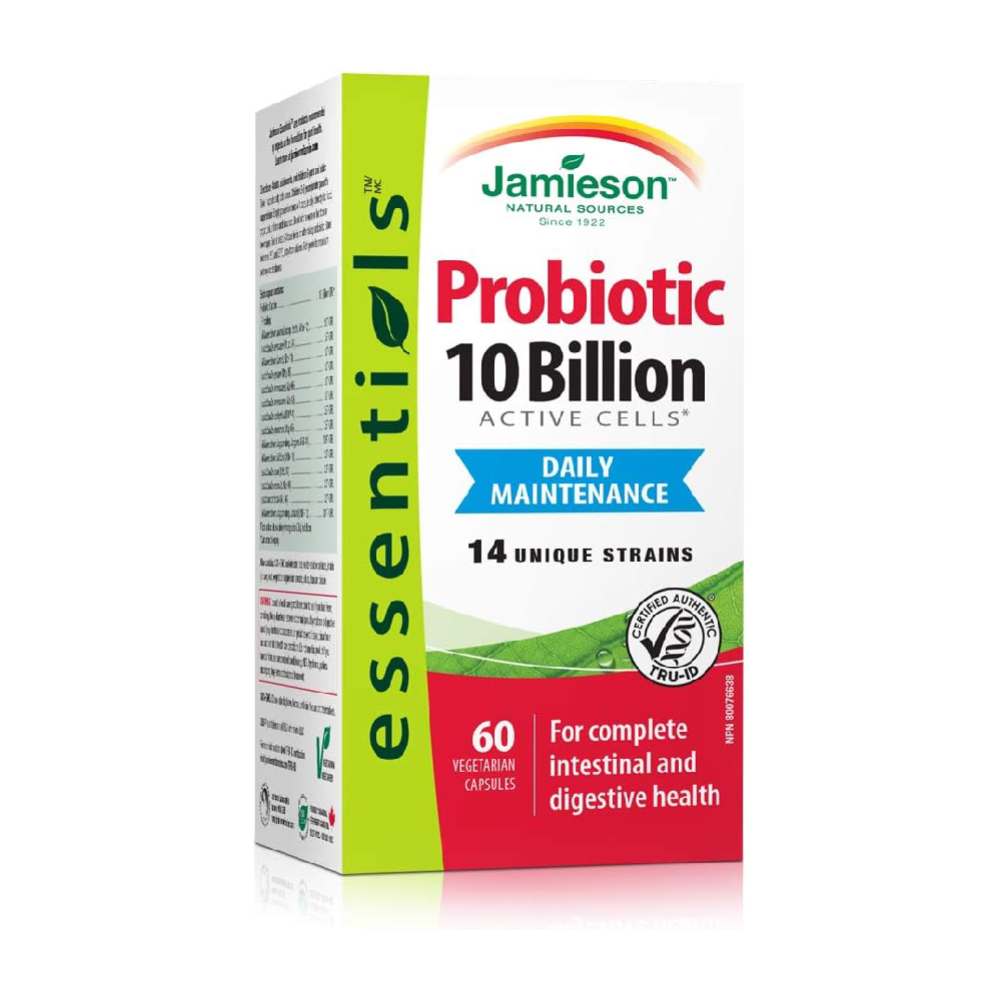 Jamieson Probiotic 10 Billion CFU – 60 Vegetarian Capsules