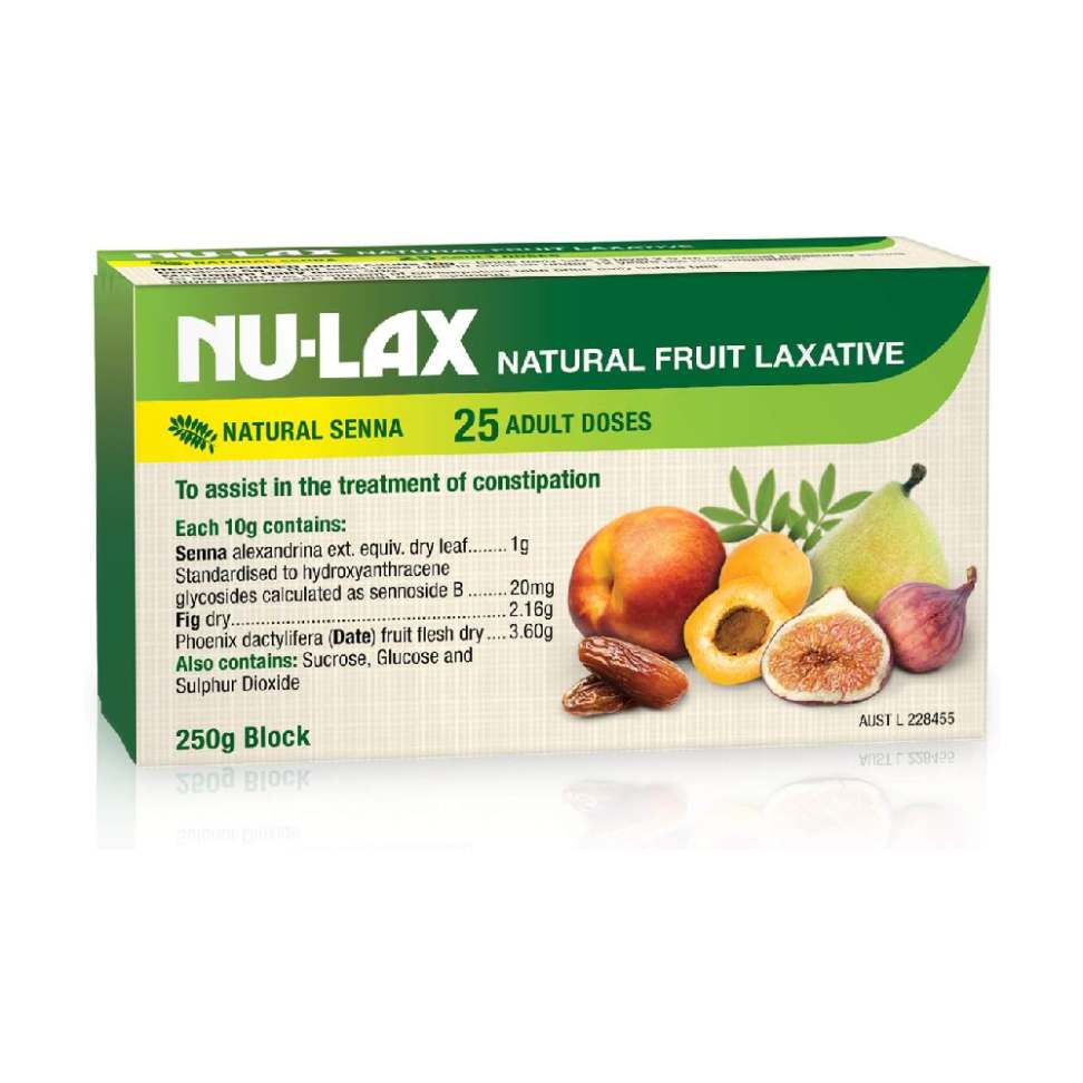 Nu-Lax Fruit Laxative Block – 250 g