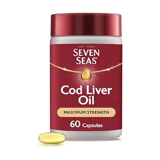 Seven Seas Cod Liver Oil Max Strength, 60 Capsules