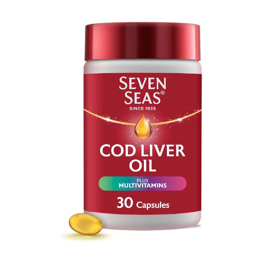 Seven Seas Simply Timeless Cod Liver Oil Plus Multivitamins – 30 Capsules