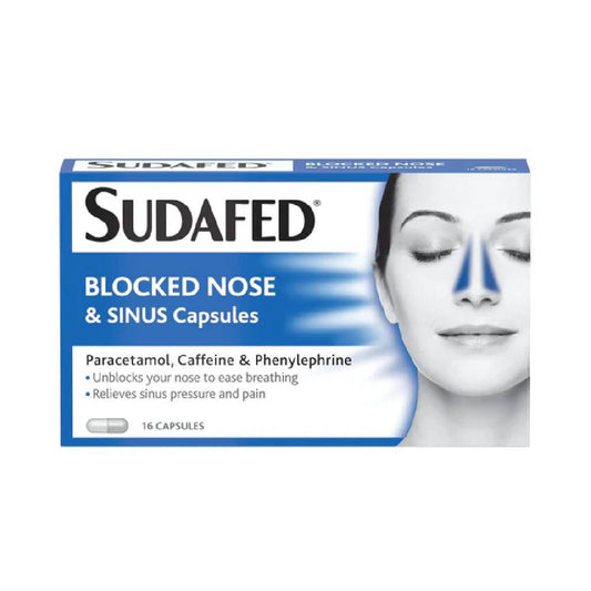 Sudafed Blocked Nose & Sinus Capsules – 16 Count