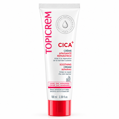 Topicrem Cica+ Cream with Copper, Zinc & Manganese for Sensitive Skin – 100 ml