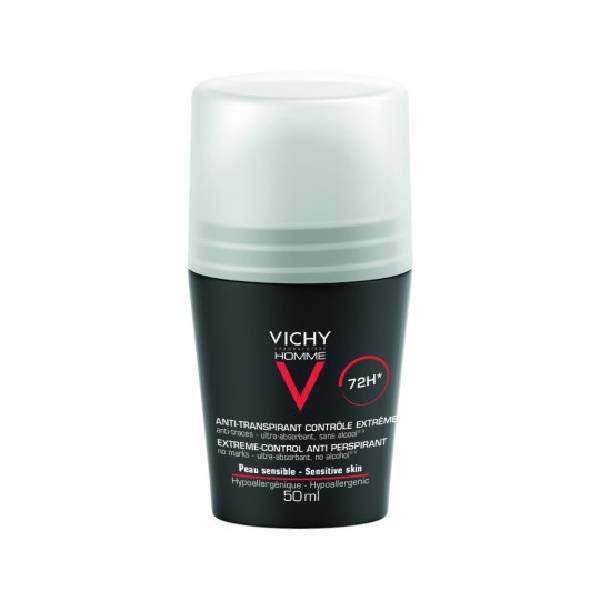 Vichy Homme 72H Extreme Control Antiperspirant Roll-On 50 mL