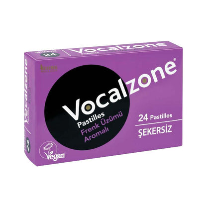 Vocalzone Blackcurrant Throat Pastilles – Sugar Free, 24 Pastilles