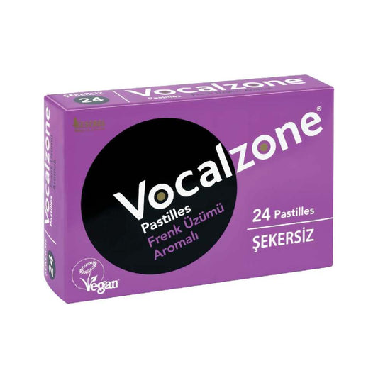 Vocalzone Blackcurrant Throat Pastilles – Sugar Free, 24 Pastilles