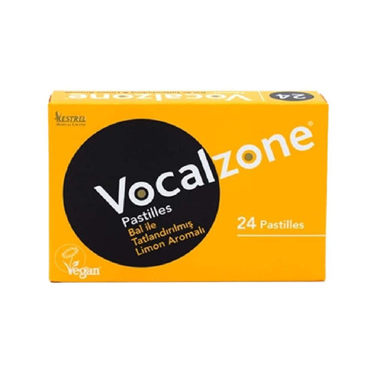 Vocalzone Honey & Lemon Throat Pastilles – 24 Lozenges