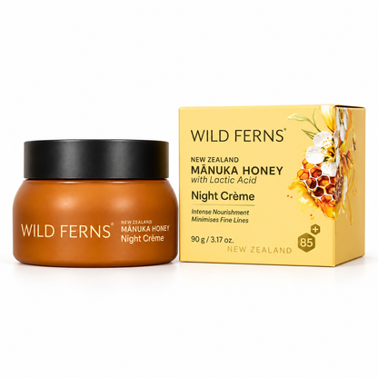 Wild Ferns Mānuka Honey with Lactic Acid Night Crème – 90 g