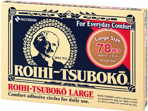 Nichiban Roihi-Tsuboko Large HOT Warm Patches, 3.9 cm, 78 Count