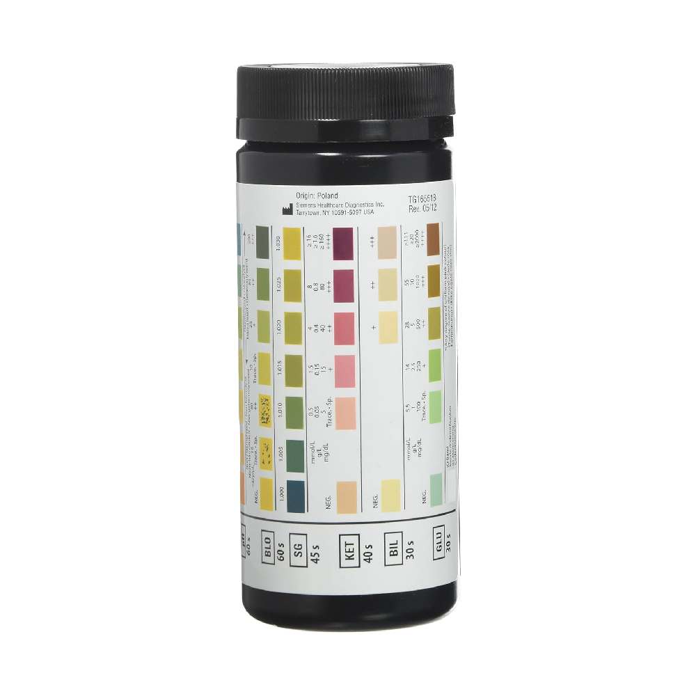 Siemens Multistix 10 SG Urinalysis Reagent Strips, 100 Count